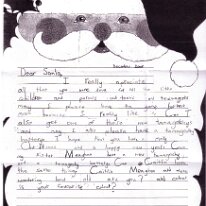 Zoe Santa letter scan