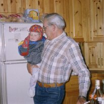 Dad baby Scott cottage