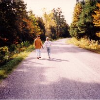 Me and Becky cottage road