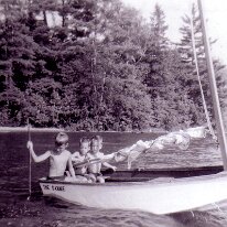 Miles, Mark and me in Gannie