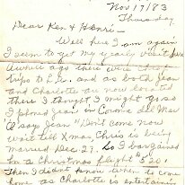 Letter from Bertha - Page 1